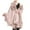 Pink, variant on Aoochasliy Winter Scarfs Christmas Clothes Women's Warm Wool Collar Shawl Cloak Large Knitting Cardigan Loose Coat