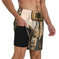 thumbnail image 2 of KLL Rustic French Signpost for Mens Swim Trunks Quick Dry Swim Shorts with Built-in Compression Liner Funny Swimwear Bathing Suits-Medium, 2 of 6