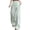 Mint Green, variant on Chenille Women's Casual Pants Women's High Waisted Cargo Trousers Loose Fit Casual Workwear with Drawstring and Multiple Pockets for Black L