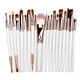 thumbnail image 1 of Paquete de 20 brochas de maquillaje, cosméticos profesionales para polvo facial, corrector, sombra de ojos, brocha para labios y cejas, herramientas de belleza, brochas de maquillaje, 1 of 7