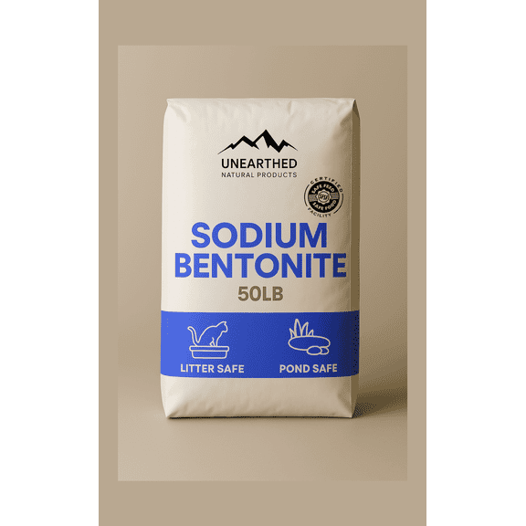 Sodium Bentonite Clay, Multiple Uses, 50 lbs