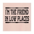 thumbnail image 3 of Go All Out I'm The Friend In Low Places Funny Country Music Gift Cropped Hooded Sweatshirt Women, 3 of 3