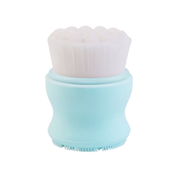 Silicone Double-Sided Facial Cleansing Brush, Face Scrubber for Morning and Night Skincare Routine