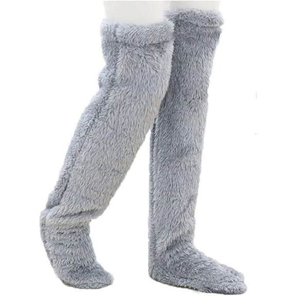 SnugglePaws Sock Slippers, Sock Slippers for Women, Warm Over Knee Fuzzy Socks