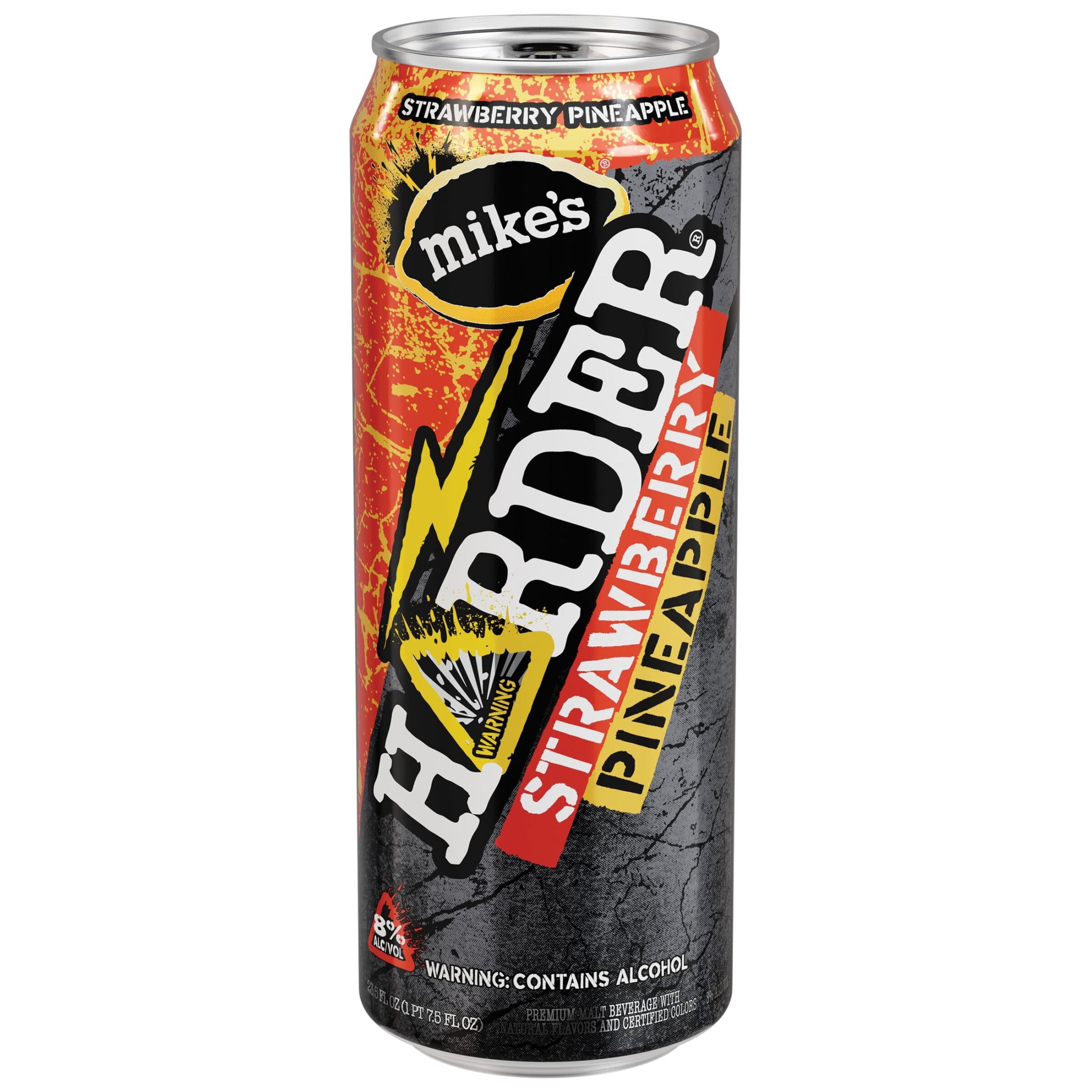 (6 pack) Mike's Harder Lemonade Strawberry Pineapple, 23.5 fl oz Can, 8% ABV