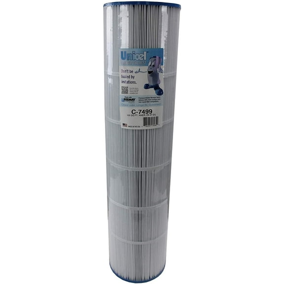 Unicel C-7499 100 Square Foot Media Replacement Pool Filter Cartridge with 142 Pleats, Compatible with Pentair, American, and Premier Springwater