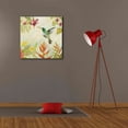 thumbnail image 6 of Epic Graffiti 'Hummingbirds Song III' by Silvia Vassileva, Canvas Wall Art, 26"x26", 6 of 8