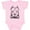 AD-Pink, variant on Inktastic Pitbull Sketch Portrait with Dog Breed Name Boys or Girls Baby Bodysuit