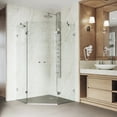 thumbnail image 6 of VIGO Gemini 40 in. L x 40 in. W x 73 in. H Frameless Hinged Neo-angle Shower Enclosure in Chrome with 3/8 in. Clear Glass, 6 of 7