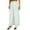 White, variant on Bimba Women Long Flared Wide Leg Palazzo Pleated Skirt Style Pants