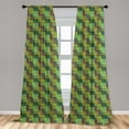 thumbnail image 5 of Ambesonne Ethnic Curtains, Folk Native, Pair of 28"x95", Multicolor, 5 of 5