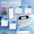 thumbnail image 6 of Label Maker Machine With 4 Tapes  Rechargeable Backlit Labeler For 12mm 0.47 White Waterproof-labels Printer Replacement Brother Ptouch Office Home School, 6 of 9