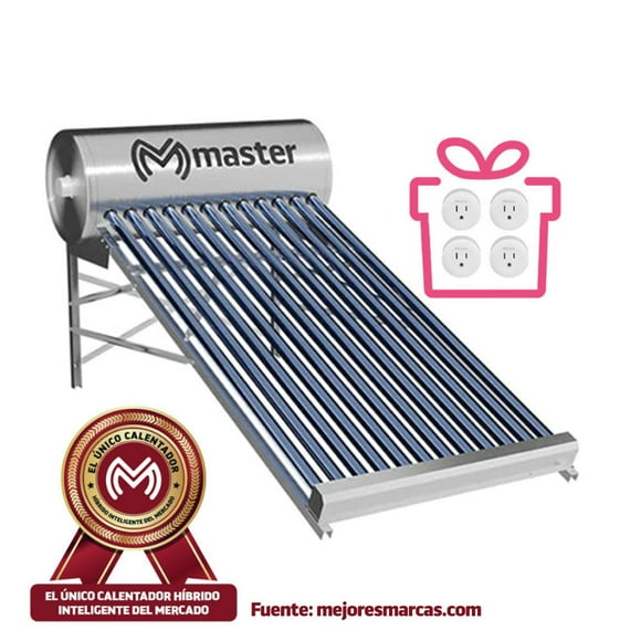 calentador solar de 12 tubos para 120 litros mp120l boile