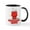 White/Black Inside, variant on CafePress - Snoopy Black And White - 11 oz Ceramic Mug - Novelty Coffee Tea Cup