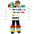 thumbnail image 3 of EnJoCho Boys Matado𝗋 Dance Costum𝖾 Set 3 Piece Shirt with Ruffles Bell Sleeves Pants Colorful Spanish Outfit Fancy Dress Performance, 3 of 4
