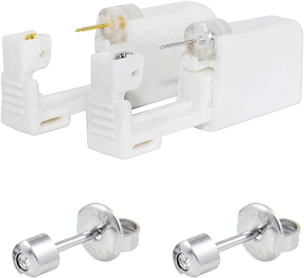 Pair Disposable Sterile Ear Piercing Gun Ear Cartilage Tragus Helix