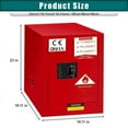 thumbnail image 2 of 3 Gallon Flammable Liquid Storage: Cold-Rolled Steel, Secure Lock, for Metalworking Shops, 2 of 5