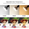 thumbnail image 4 of Andoer E27 40W lámpara ahorro de energía del bulbo del LED 5500K 3200K 4000K temperatura ajustable d Andoer Lámpara de fotografía, 4 of 7
