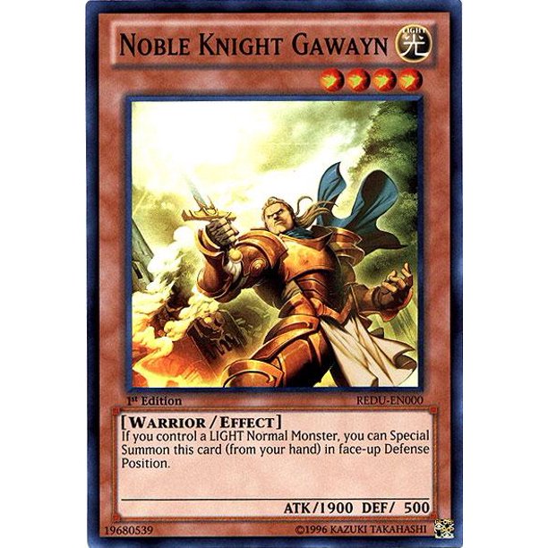 Yugioh Return Of The Duelist Noble Knight Gawayn Redu En000 Walmart Com Walmart Com