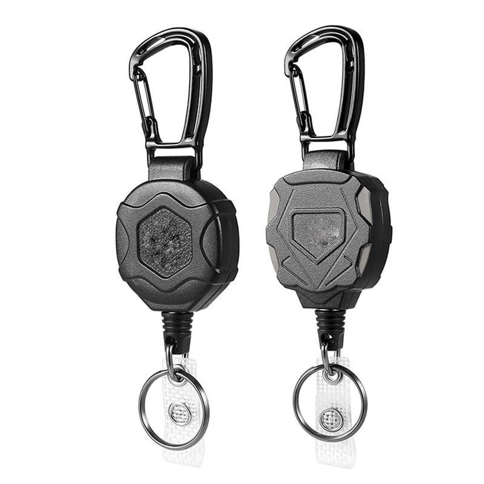 Specialist ID Heavy Duty Badge Reels – 2 Pack, Belt Clip, 25” Nylon Cord