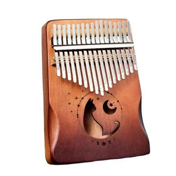 17Keys Kalimba Thumb Piano Solid Wood Veneer Keyboard Musical Instrument Kalimba Finger Piano Gift for Music Lovers