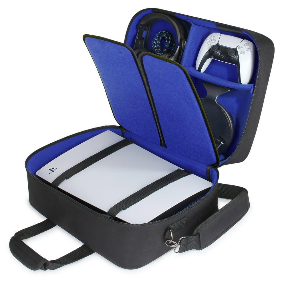 USA GEAR PS5 Case Console Case Compatible with PlayStation 5 and PS5 Digital Edition with