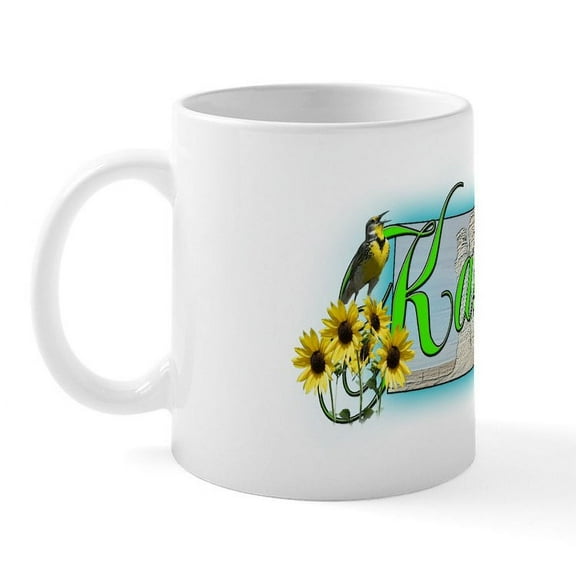 CafePress - Kansas Mug - 11 oz Ceramic Mug - Novelty Coffee Tea Cup