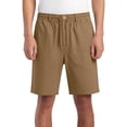 thumbnail image 4 of Men's Linen Shorts Dress Casual Work Golf Cotton Linen Shorts for Men Flat Front with Pockets Belt Loop Khaki, 4 of 9