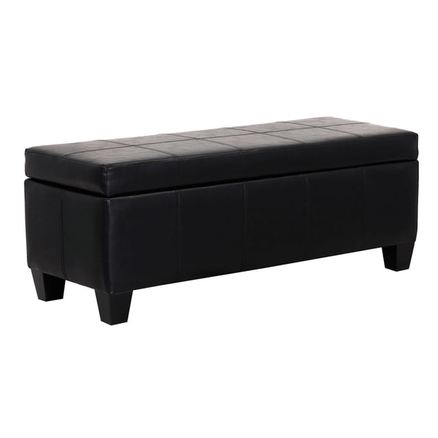 Poussette de Rangement Rectangulaire en Similicuir de 42 Po Fallyn