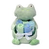 Baby Connection - Plush Frog Organizer With 5 Flannel Blankets
