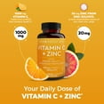 thumbnail image 6 of Viva Naturals Vitamin C + Zinc Veggie Capsules 250 Count, 6 of 9