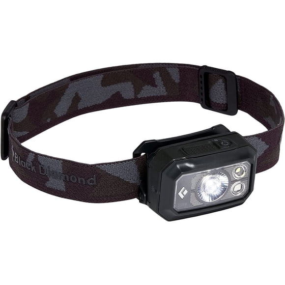 Linterna frontal Black Diamond Storm 400 a prueba de agua, funciona con pilas