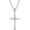 16inch Silver, variant on Miren S925 Sterling Silver Cross Pendant Cross Necklace for Men, Mens Cross Necklace 18K Gold Plated Silver Black Figaro Chain Necklace for Men Women 16 18 20 22 24 Inch Cross Necklace