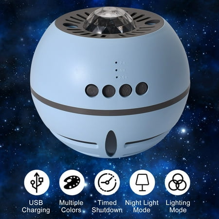 

lulshou Nebula Starlight USB Rotating Ocean Romantic Projection Light Led Timing Sleeping Light
