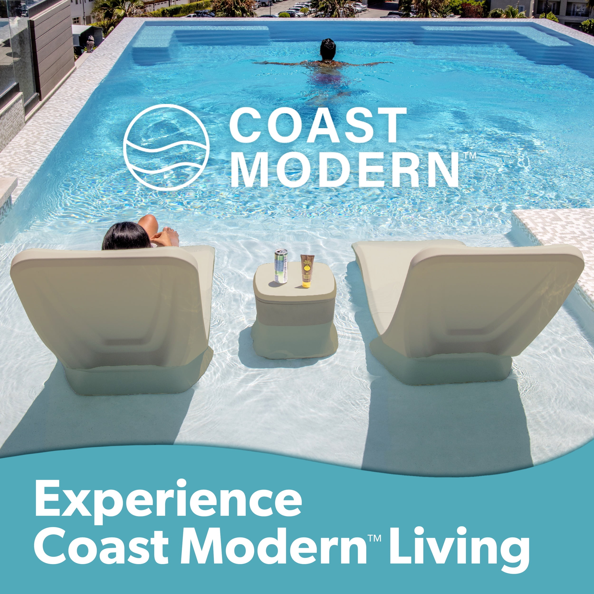 Coast Modern In Pool Lounge Chair - Waterproof & UAE | Ubuy