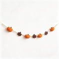 thumbnail image 2 of Cififendec Thanksgiving Harvest Pumpkin Maple Leaf Garland, 78.74", Bead Felt Pumpkin Maple Leaf Hanging Banner for Mantel Shelf Decor, 2 of 7