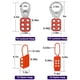 thumbnail image 3 of Electrical Locking Tag Kit, Buckle Set, Lotolock, Plug Lock, Nylon Zipper Tie, Carrying Case Set, 3 of 5