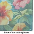thumbnail image 3 of Hawaii Hawaiian Hibiscus in Watercolor Glass Cutting Board Large 12 in x 15 in, 3 of 5