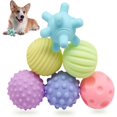 thumbnail image 1 of Pelota para perros CHAO con chirrido 6 piezas de goma Resistentes Al Sonido 7.5cm, 1 of 5