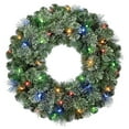thumbnail image 2 of Liberty Color-Changing Pre-Lit LED Battery-Powered Artificial Christmas Wreath with Timer, 24", by Holiday Time, 2 of 8