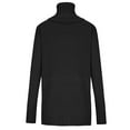 thumbnail image 4 of Sevevn Women's Fashion Long-Sleeved High-Neck Knitted Floral Pullover Sweater Blouse Black S Family Gifts, 4 of 5