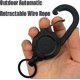 thumbnail image 2 of 2023 Nuevo llavero táctico Luya de cuerda de alambre retráctil automático para exteriores - Llaveros con mosquetón de alta resistencia, soporte para insignia de mosquetón multiherramienta antirro, 2 of 5