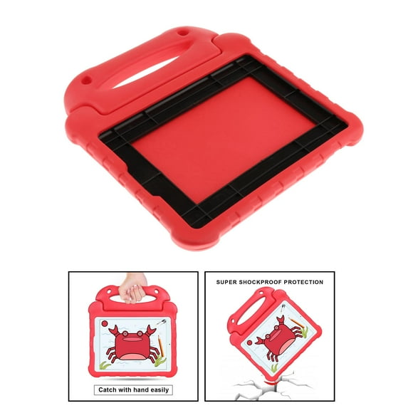 Funda con Soporte de Espuma Eva Hugo A Prueba de Golpes 7 Pulgadas Rojo