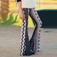 thumbnail image 4 of Boho Hippie Taille Haute Jambe Large Longue Cloche Évasée Pantalon Bas S M L XL, 4 of 5