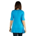 thumbnail image 2 of 24/7 Comfort Apparel Women's 3/4 Sleeve Tunic, 2 of 3