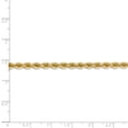 thumbnail image 4 of 14K Yellow Gold 4mm Handmade Regular Rope Chain Anklet 9 IN, 4 of 6