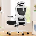 thumbnail image 1 of Silla de oficina ergonómica Marsail con respaldo alto de malla y soporte lumbar, 1 of 7