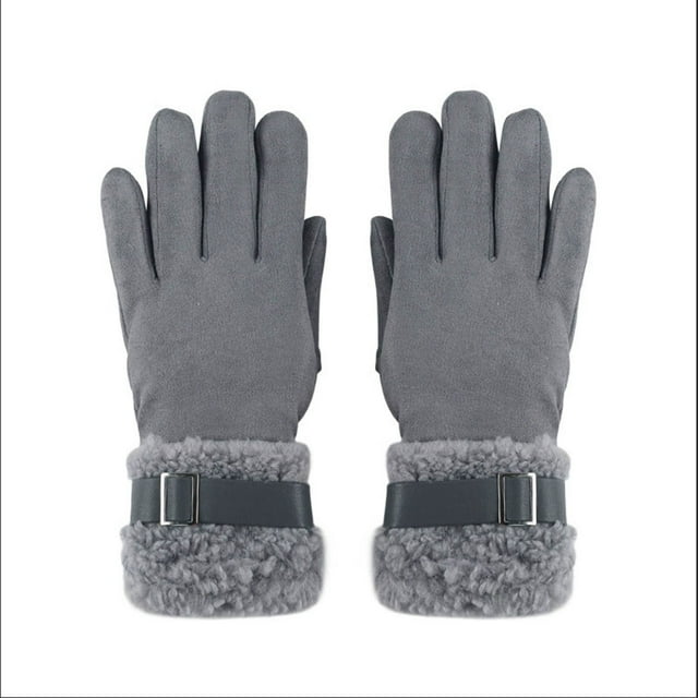 Yanlir Gants d'Hiver pour Hommes et Femmes Écran Tactile Gants Thermiques Chauds pour Course Conduite Randonnée Activités par Temps Froid avec Extensibles (Gris2, Taille Unique)