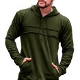 thumbnail image 3 of Men Casual Pullover Hoodies Hooded Sweatshirts Long Sleeve Activewear Sport Tops, 3 of 8