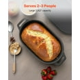 thumbnail image 7 of VEVOR Enameled Cast Iron Dutch Oven, 3.8 Quart Pot with Lid and Dual Handles, Heavy-Duty Durable Cookware Pan, Oven Induction Compatible up to 500℉, for Braising,Stews,Roasting,Bread Baking,Black, 7 of 7